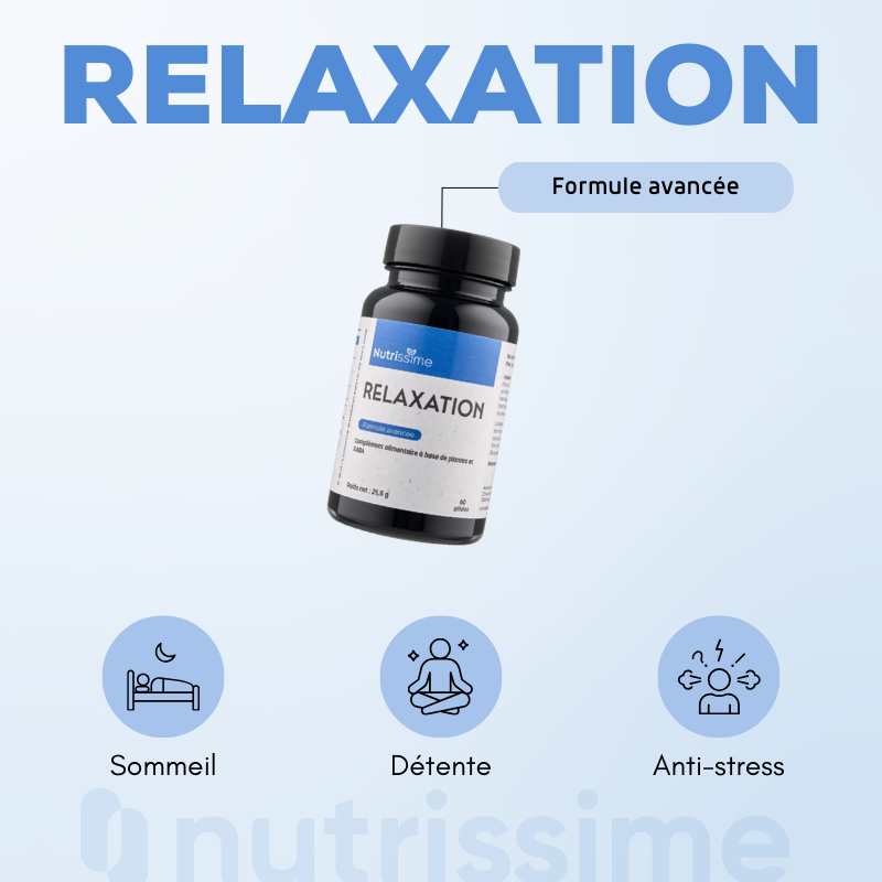 Achat Relaxation - Extraits de plantes apaisantes - 60 gélules| Nutrissime