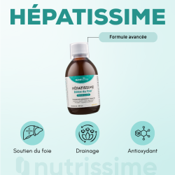 Achat Hépatissime - Détox du foie - Formule avancée liquide - Draineur hépatique