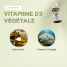 Vitamine D3 végétale - Huile - 400 UI - Dès 4 ans