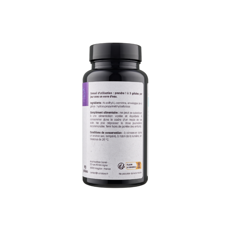 Achat Acétyl-L-carnitine - Forme biodisponible - 90 gélules