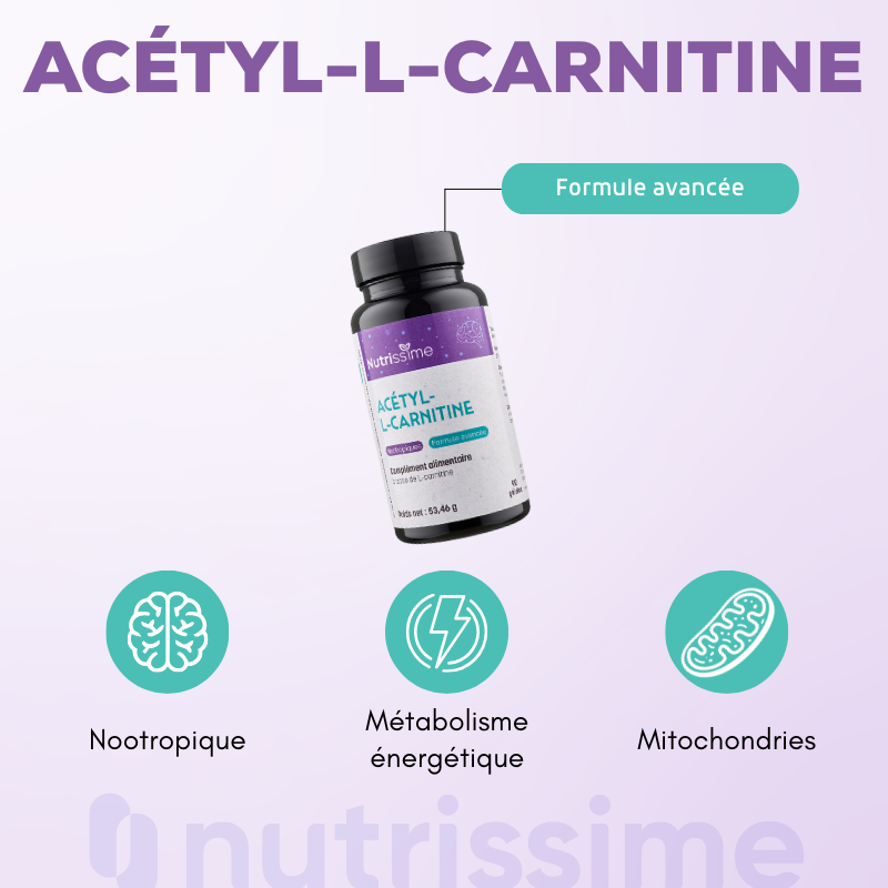 Achat Protocole Énergie et Longévité - Acide Alpha Lipoique + Acétyl -L- Carnitine - 2 flacons
