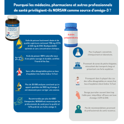 Achat Oméga-3 capsules NORSAN - 120 capsules - Recommandation