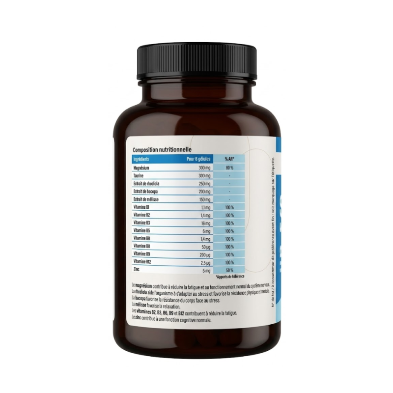 Achat Complément Alimentaire Magnésium Stress Mag + |120 gélules│ Nutristore