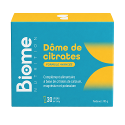 Achat Dôme de citrates - Calcium, magnésium et potassium citrates - 30 sticks