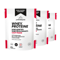 Whey protéine isolat - Goût fraise – SANS SUCRES AJOUTÉS – Lot de 3