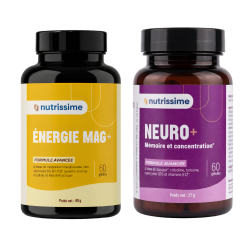 Achat Pack Énergie Mentale - Énergie Mag+ et Neuro+ : Lot de 2 flacons