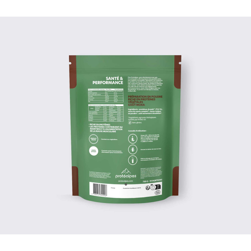 Achat Protéine végétale bio moka Protéalpes - 750 g