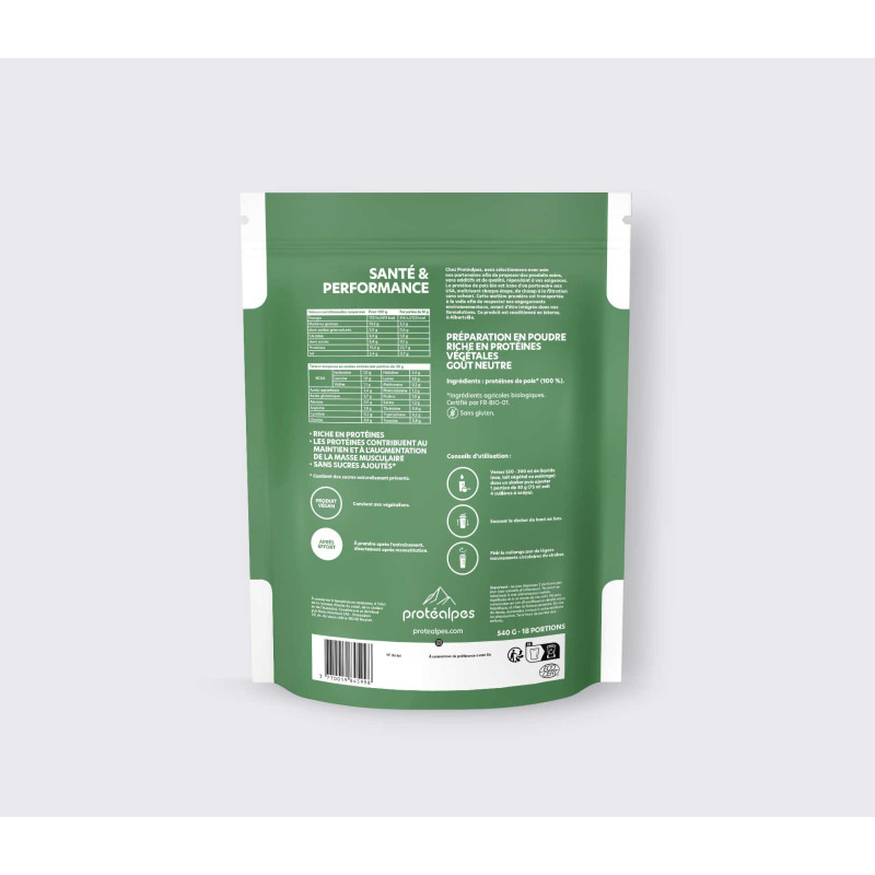 Achat Protéine végétale bio neutre sans sucres ajoutés - 540 g