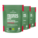 Protéine végétale BIO goût fraise – Gamme classique - Lot de 3 sachets