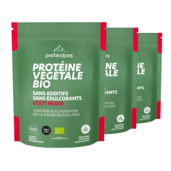 Achat Protéine végétale BIO goût fraise – Gamme classique - Lot de 3 sachets