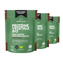 Achat Protéine végétale BIO goût moka – Gamme sans sucres ajoutés - Lot de 3 sachets