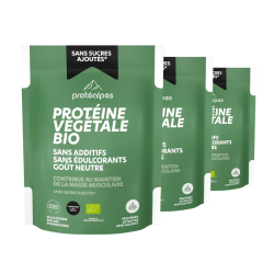Achat Protéine végétale BIO goût neutre – Gamme sans sucres ajoutés - Lot de 3 sachets
