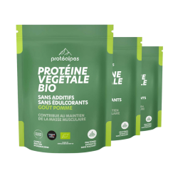 Achat Protéine végétale BIO goût pomme – Gamme classique - Lot de 3 flacons
