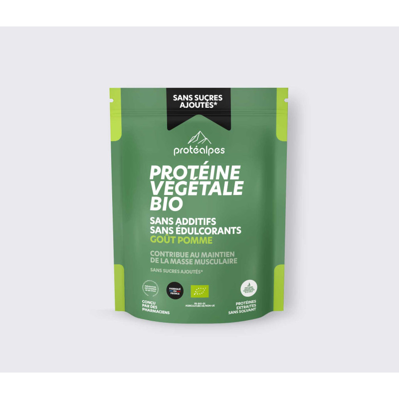 Achat Protéine végétale BIO goût pomme – Gamme sans sucres ajoutés - Lot de 3 flacons