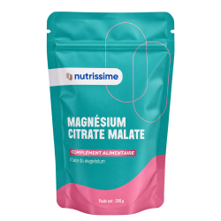Achat Magnésium Citrate Malate 200 g | Nutrissime