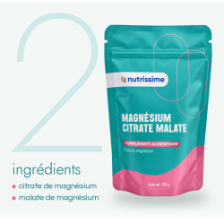 Achat Magnésium Citrate Malate 200 g | Nutrissime