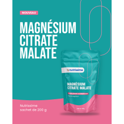 Achat Magnésium Citrate Malate 200 g | Nutrissime
