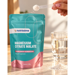 Achat Magnésium Citrate Malate 200 g | Nutrissime